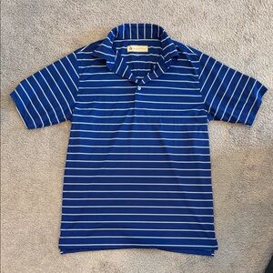 Blue Striped Golf Polo
